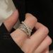 Multi Layer Zircon Open For Women, Light Luxury, Niche Design, High-end Feel, Index Finger Ring, Fashionable_ipsvogv.com