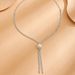 The New Pearl Long Tassel Rhinestone Necklace Pendant For European And American Fashion Brides Is Light And Luxurious_ipsvogv.com