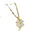 Jade Lucky Grass Light Luxury Charm Gorgeous Full Diamond Necklace Women's Versatile Clavicle Chain_ipsvogv.com