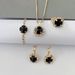 Fashion round crystal necklace bracelet earrings ring set bridal accessories gemstone claw chain_ipsvogv.com