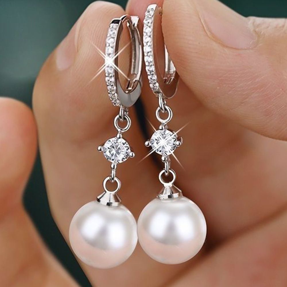 Cao Shi Baroque 2022 Autumn/Winter Fashion Versatile Pearl Earrings, Women's Temperament, High End Earrings_ipsvogv.com