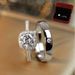 Live Luxury Wedding Simulation Diamond For Men And Women One Pair Adjustable Proposal Ring Props_ipsvogv.com