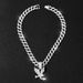 Hip Hop Street Animal Necklace Men's Cuban Chain Decoration Personalized Alloy Eagle Pendant_ipsvogv.com