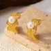 Women’s Jewelry Set Fashion Stainless Steel Earrings For Girls Atmosphere High End Vacuum Plating Gold Leaf Design Earrings_ipsvogv.com