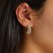 Women’s Jewelry Set Fashion Fashion Niche Design Stainless Steel C Shaped Moon Earrings Light Luxury Full Of Colored Diamonds C Shaped Pea Earrings_ipsvogv.com