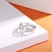 S925 Sterling Silver Ring For Women, Fashionable And Advanced Love Hollow Cross Design, Versatile And Light Luxury Ring_ipsvogv.com