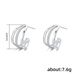 Cao Shi's New Fashionable And Advanced C-shaped Ring For Women's Personality Multi Layered Three Thread With Red Mesh_ipsvogv.com