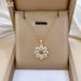 】 Rotating 【 Zircon Flower Light Luxury Charm Gorgeous Full Diamond Necklace Women's Versatile Clavicle Chain Titanium 【 】_ipsvogv.com