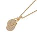 Women's Jewelry Hip Hop Personality Necklace Boxing Gloves Pendant Full Zirconium Necklace Domineering Fashion Punk Pendant_ipsvogv.com