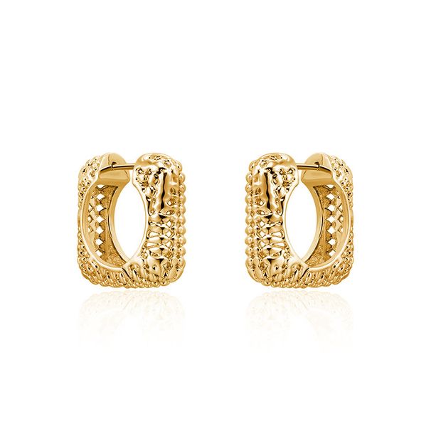 Women's Jewelry French Exquisite Square Earrings Light Luxury Niche Design High End Sense Unique Personality Hollow Hoop Earrings_ipsvogv.com
