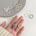 Guo Ya Li Ke Pearl Set Combination Women's French Sensory Index Finger Fashion Personality Ring_ipsvogv.com