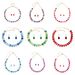 Fashion temperament colored crystal gem diamond earrings necklace clavicle chain personality niche jewelry set female_ipsvogv.com