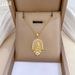 【 】 Lotus Portrait Light Luxury Charm Gorgeous Full Diamond Necklace Women's Versatile Clavicle Titanium Steel Chain_ipsvogv.com