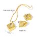 Jewelry Electroplated Women's Three-dimensional Graphic Necklace Earring Set Bride Accessories_ipsvogv.com