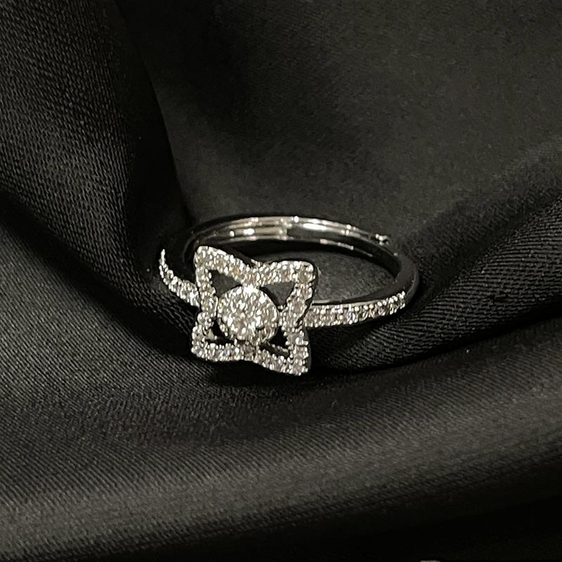 Chain Full Zircon Diamond New Cuban Open End With Light Luxury And High Quality, Designed A Small Market, Stacked Ring Quality, Market,_ipsvogv.com