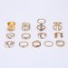 Jewelry Personality Geometric Diamond Inlaid Ring Butterfly Heart 13 Piece Set For Women_ipsvogv.com