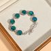 Blue Light Abalone Bracelet, Fashionable Ethnic Style, Adjustable And Versatile Boutique Shell Bracelet_ipsvogv.com