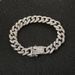 Jewelry Fashion Inlaid Diamond Full Rhinestone Cuban Chain Hip Hop Men's Bracelet_ipsvogv.com