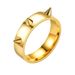 Fashionable Titanium Steel Hip-hop Style Self-defense Couple Ring, 3 Pointed Emergency Carry On Wolf Proof Ring_ipsvogv.com