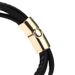 men's cowhide bracelet leather bracelet alloy magnetic buckle leather bracelet fashion leather jewelry_ipsvogv.com