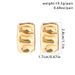 Jewelry Fashion Metal Flower Spiral For Women Simple And Irregular Texture Wings Earrings_ipsvogv.com