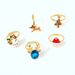 Point Diamond Christmas Tree Santa Claus Bow Elk Ring 5-piece Set For Women_ipsvogv.com
