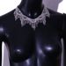 hot selling exaggerated Diamond full tassel necklace bohemian shiny rhinestone necklace choker_ipsvogv.com