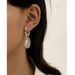 Women’s Jewelry Set Fashion Simple Oval Diamond Earrings Retro Fashion Geometric Earrings_ipsvogv.com