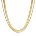 ins all match double layer retro snake chain necklace fashion trend flat snake chain gold plated stainless steel necklace female_ipsvogv.com