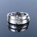 Cool Style Couple Silver Plated Jewelry Open Live Tikto Wedding Pair Ring_ipsvogv.com