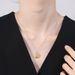 Instagram Pure Silver Ice Flower Cut Pink Sea Blue Gold Yellow High Carbon Diamond Necklace Fashion Light Luxury Jewelry_ipsvogv.com