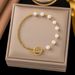 Bohemian Style Baroque Bead Colorful Pearl Bracelet, Titanium Steel Bracelet For Women_ipsvogv.com