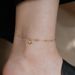 Exquisite Mini Love Anklet Women's Design Sense Of Advanced Simplicity, Coldness And Gold-plated Qixi_ipsvogv.com