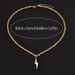 hip-hop Style Niche Design Sense Twist Chain Stainless Steel Lightning Pendant Men's Accessories_ipsvogv.com