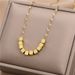 Colorless Small Square Fashionable Necklace For Women, Collarbone Niche Design, Sweater Chain, Trendy Internet Celebrity_ipsvogv.com