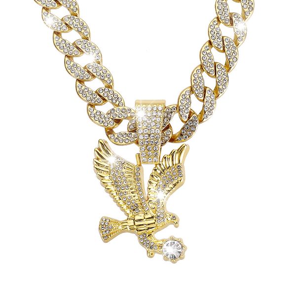 Hip Hop Fashion Personality Spreading Eagle Pendant Cuban And Women Niche Versatile Accessories Chain Necklace For Men_ipsvogv.com