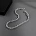 Cuban Braided Hip-Hop Trendy Titanium Steel Thin Bracelet Niche Men's Non-Fading Jewelry Chain_ipsvogv.com