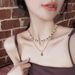 New Double-layer Tiger Eye Stone Bead Layered Necklace For Women, Light Luxury, Niche, Collarbone Chain, Sweet, Cool,_ipsvogv.com