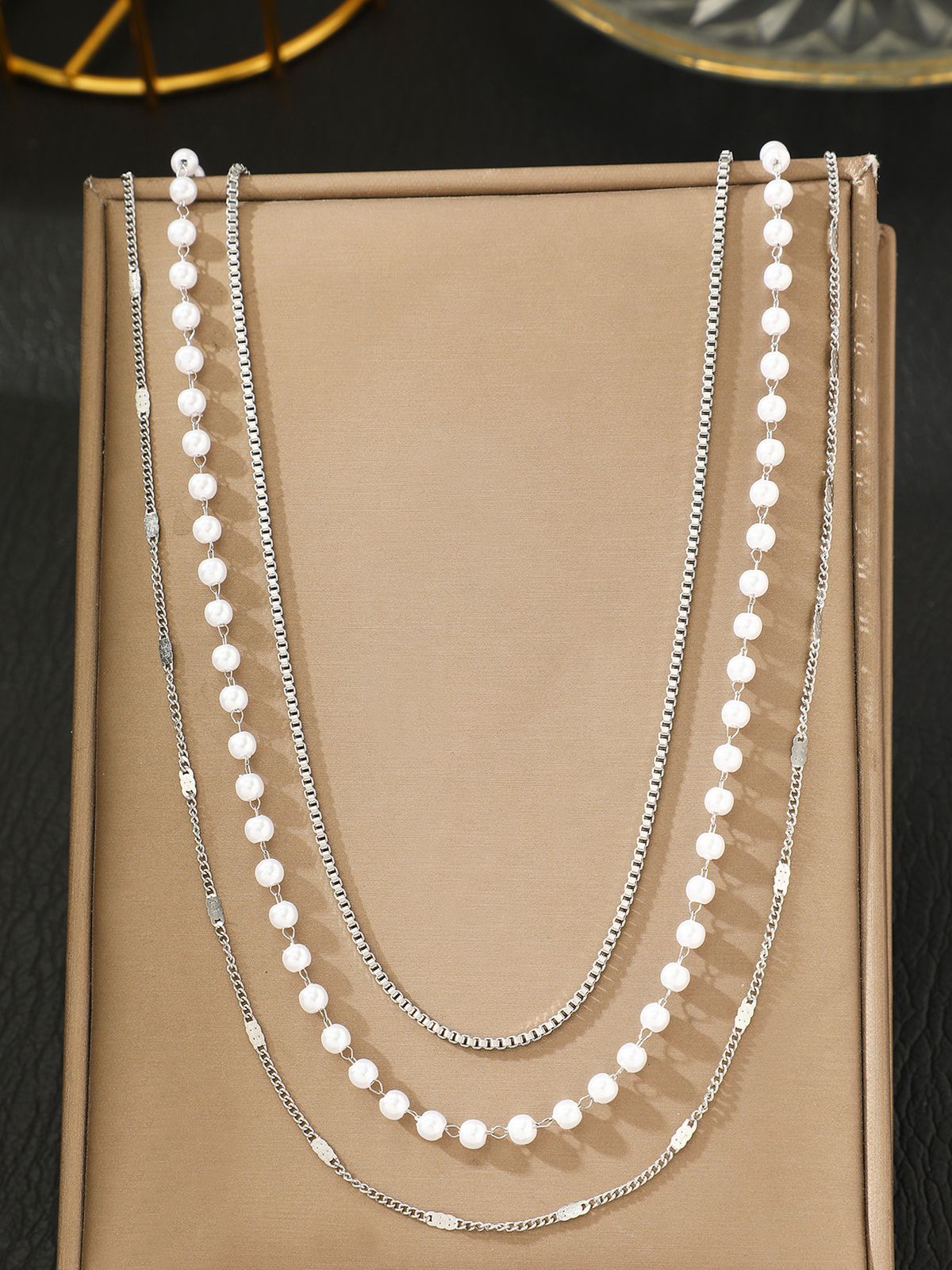 Trendy Multi Layer Metal Pearl Waist Chain Women's Simple Cold Style Waist Chain Versatile Body Chain_ipsvogv.com