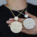 New SELFMADE Letter Round Pendant Trendy Set Zircon Men's Necklace_ipsvogv.com