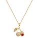 【 】 Red Cherry Light Luxury Charm Gorgeous Full Diamond Necklace Women's Versatile Clavicle Titanium Steel Chain_ipsvogv.com