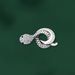 Retro Double Headed Eagle Collar Pin Personality Animal Snake Unicorn Cheetah Chest Pin Men's Suit Accessories_ipsvogv.com
