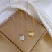 【 Whole Body Titanium Steel 】 Love Fritillaria Minimalist Gold Necklace In The Furnace For Women's Ins Mesh Red_ipsvogv.com