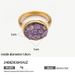 gold gravel titanium steel ring natural stone irregular ins high grade stainless steel fashion jewelry_ipsvogv.com