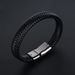 New Leather Alloy Fashion Punk Jewelry Hot Selling Men's Bracelet_ipsvogv.com