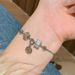 Unisex high grade zircon small waist love bracelet fashionable commuting adjustable bracelet exquisite new hand jewelry for women_ipsvogv.com