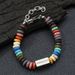 Women's Jewelry Stainless Steel Chain Colored Volcanic Stone Bracelet Jewelry Handmade High Grade Titanium Steel Jewelry_ipsvogv.com
