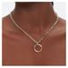 Double Layer Hollow Circle Pendant Necklace Female Ins Small Fresh Personality Temperament Clavicle Chain_ipsvogv.com