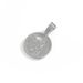 New Round Full Diamond Letter K Alloy Pendant Hip Hop Fashion Cuban Chain Men's Necklace Jewelry_ipsvogv.com