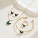 2024 New Personalized Inlaid Acrylic Bracelet Necklace Set with Versatile Butterfly Design Earrings_ipsvogv.com
